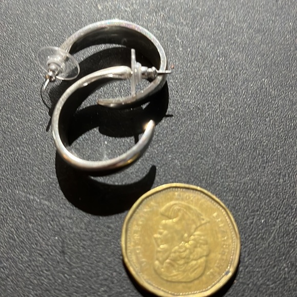 Extra thick silver Color hoop - Picture 3 of 3